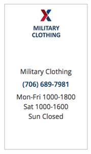 Military Clothing & Sales